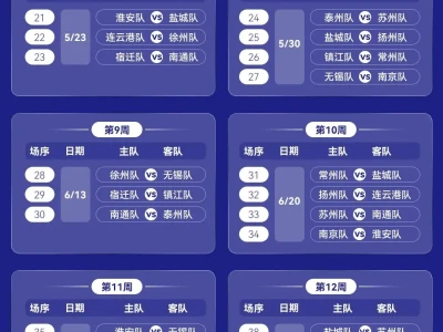 苏超扬州队赛程出炉🔥扬州球迷速码！主场必冲